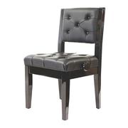 TESORO NERO - PIANO STOOL WITH BACK REST