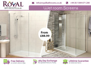 Wet Room Screens for Washrooms