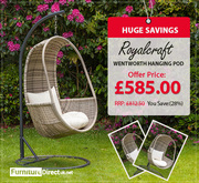 Sale !! Spring Bank Holiday Furniture Sale | Royalcraft Hanging Pod