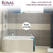B Shaped Showers Baths availalbe in various size