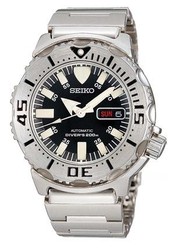 Seiko Automatic SKX779K Mens Diver Black Monster Watch