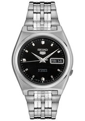 Seiko 5 Gents Black Dial Self Winding Automatic Bracelet Strap Watch