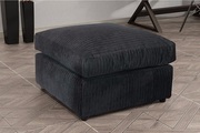 Extremely Soft Logan Fabric Jumbo cord Footstool