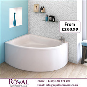 Pilot Back To Wall Single Ended Acrylic Bath & Panel for Sale in UK