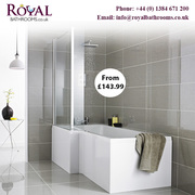 Quality Material L shaped Shower Bath