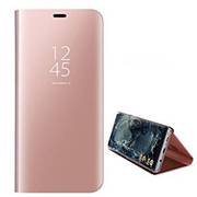 Rose Gold Mirror Flip Protective Case Cover For Samsung J6 2018