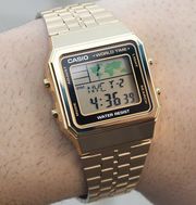 Casio World Time Alarms Digital Watch A500WGA-9DF