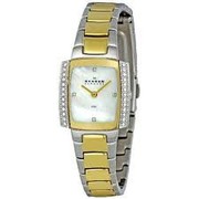 Skagen 688sgx Ladies Links Crystals Gold Glitz Watch