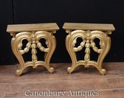 Pair Rococo Shelf Supports - Wall Hanging Table