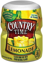 Country Time Lemonade Tub 538g (8 Quarts) (Box of 12) | Branded Americ