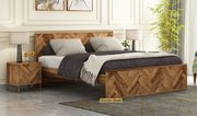 Solid Wood Super King Size Bed UK @ Wooden Street