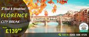 Save 47% on Florence City Breaks starting @£139pp onwards 
