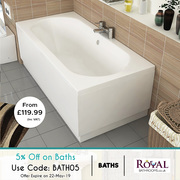 On Ideal Standard Baths you can get 5% Extra Discount