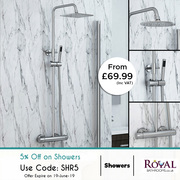 5% Off along With 70% Spring offer on Shower Kits