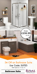 Mega Saving 5% Discount Offer on Shower Bath Suites