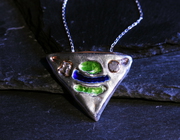 Stunning Enamelled Saturn Necklace