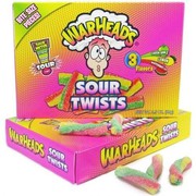 Warheads Sour Twists Theatre Box 99g (3.5oz) (Box of 12)