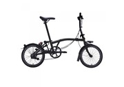 BROMPTON BLACK EDITION STEEL S2L FOLDING BIKE WITH MUDGUARDS
