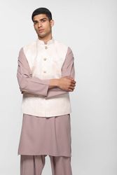 IVORY SILK QUILT WAISTCOAT