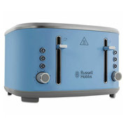 Russell Hobbs Bubble 4 Slice Toaster, Stainless Steel in Blue