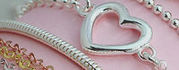 Ladies silver bracelets