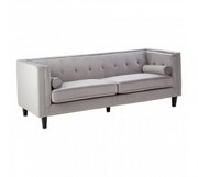 Felisa 3 Seat Grey Velvet Sofa