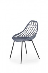 Scholey Dark Grey Plastic Dining Chair	