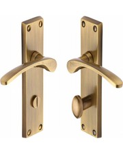 Bathroom door handles