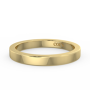 Ladies Flat Medium Weight Wedding Band