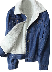 Starstreetcom Women's Borg Denim Jacket