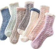 Fuzzy Warm Slipper Socks Women Cozy Sleeping Socks 6 or 5 Pairs