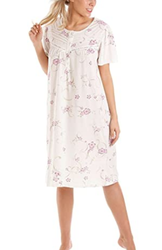 Champion Ladies Womens Blue Sea Wyncette Cotton Long Pyjama Sleepwear