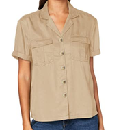 Superdry Women's Kaya Military Shirt Blouse