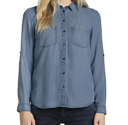 TOM TAILOR Women's Langarm Aus Lyocell Blouse