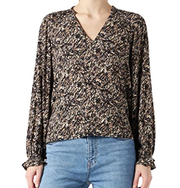 Vero Moda Women's Vmanna Ls V-Neck Top WVN Ga Blouse