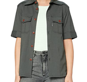 G-STAR RAW Women's Officer Shirt Short Sleeve