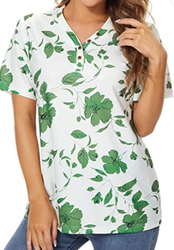 Xpenyo Womens Short/Long Sleeve Tops Winter Stripe Sweatshirt Loose Bl