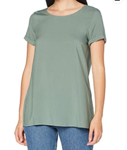 Vero Moda Women's Vmnads Ss Fold Up Blouse Ga Color0524