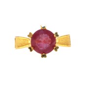 22carat Gold Hearts Ruby Ring