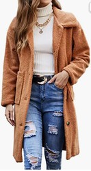 Angashion Women's Fuzzy Fleece JACKET- https://amzn.to/3UaxxYG