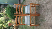  Pair matching pine chairs