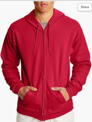Hanes Men's Hoodie,  EcoSmart Fleece- https://amzn.to/3CyKC7f