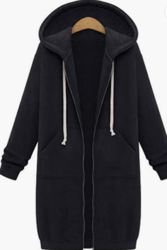 Women's Long Hoodies Sweatshirt Coat1017