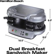 Hamilton Beach Breakfast Sandwich Maker- https://amzn.to/3FloMWf