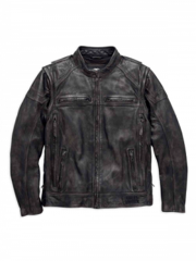 Harley Davidson Men’s Dauntless Convertible Leather Jacket