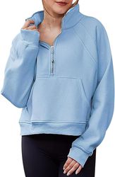 Women Warm Sweatshirt Long Sleeve Loose Pullover240104