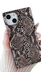 Glossy Faux Reptile Snake Print iPhone 12 Pro Max Designer Case