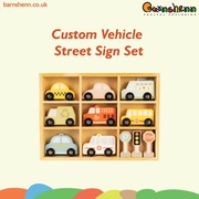 Custom Vehicle Street Sign Set for Creative Play