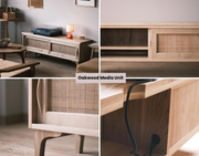 Oakwood Media Unit – Stylish and Functional Storage for Your Living Ro