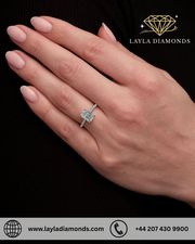 Radiant Cut Engagement Rings with Modern Floating Design
